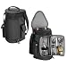 Sporting Goods : Picnic Time Meritage - Black/Silver Deluxe 2 Bottle Wine Tote