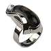 Genuine Dendritic Agate and Sterling Silver One of a Kind Adjustable Designer Ring, Size 8