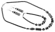Hematite Necklace, Bracelet, and Earring set. 16-18 Inches in Length
