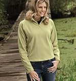 Ladies' Microfleece Solid Color 1/4 Zip Pullover
