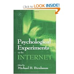 Psychological Experiments on the Internet