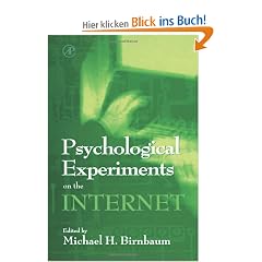Psychological Experiments on the Internet