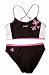 HIS BUSTIER Bikini, Gr.: 152 BRAUN WEISS PINK mit SCHMETTERLING