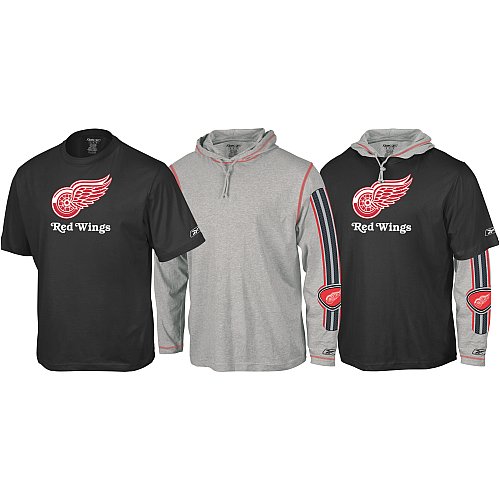 Childrens Toyshop  Sporting Goods : Reebok Detroit Red Wings 3 in 1 Hoodie and T-Shirt Combo