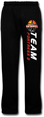 New Christmas Men's Team Fortress 2 Logo Cotton Running Pants Black M
