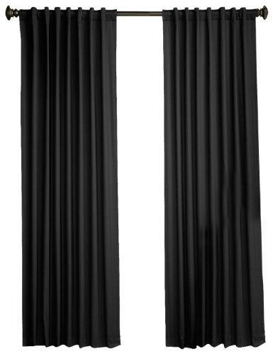 Beacon Looms Devon 50-inch-by-63-inch Single Foam Backed Panel, Black