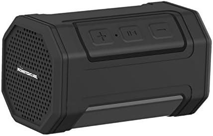 Monstercube Wireless Bluetooth Bicycle Speaker with Bike Mount , Outdoor Shockproof Cycling Bike Music Speakers with TF Card and AUX Line-in Cord - Black