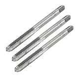 uxcell 転造タップ　ネジタップ 　テーパとプラグメトリックタップ 　M8 x 0.8mm ピッチ　5mm x 0.8mm　3個