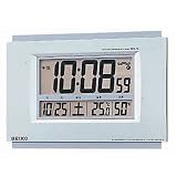 SEIKO CLOCK (セイコークロック) 掛け時計 置き時計 兼用 電波時計 ツイン・パ 温度表示 湿度表示 SQ408Sの画像