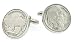 JJ Weston Buffalo Nickel American Coin Cufflinks with Presentation box. Made in the USA