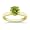 1.25 Carats 7mm Peridot Gemstone Solitaire Ring in 14K Yellow Gold