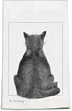 Far Too Busy Cat Kitchen Dish Towel