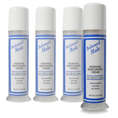 Balanced Male Progesterone Cream for Men: Relief of Male Menopause, Prostate Issues, Andropause, Libido. 4 Tubes On Sale