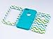 ULAK iPhone 5C Case, 3in1 Anti Slip iPhone 5C Case Hybrid with Soft Flexible Inner Silicone Skin Protective Case Cover for Apple iPhone 5C Green Wave + Blue