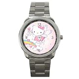 Sport Metal Watch of Art Deco Hello Kitty Angel