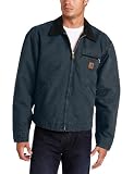 Carhartt Mens Sandstone Duck Detroit Blanket Lined Jacket