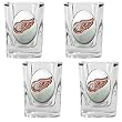 Detroit Red Wings 4pc Square Shot Glass Set NHL Hockey