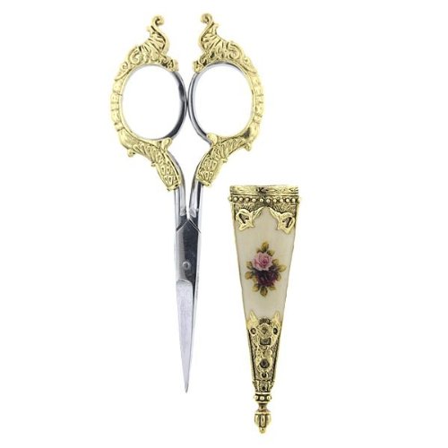 1928 Jewelry Small Antique Floral Rose Decal High Quality Embellished