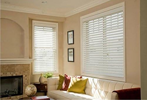 2" Premium Faux Wood Blinds - 6 Colors, Factory Custom Made, Sizes: Up to 56"W x 96"L