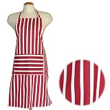 BASIC STYLE APRON - BOLD RED STRIPES 2500-350