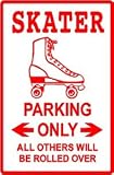 SKATER PARKING skateboard roller skate sign