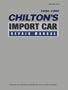 Chilton's Import Car Repair Manual 1988-1992 (Chilton's Import Auto Service Manual)