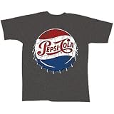 Pepsi-Cola Classic Generation Bottle-cap Vintage Throwback T-Shirt