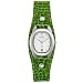 Fossil Women's Green Leather Cuff Watch #ES9934