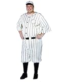 Plus Size Vintage Baseball Uniform Old Tyme Baseball Player Costume Athlete Sports Costumes