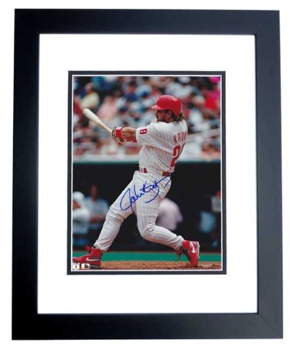 John Kruk Autographed Philadelphia Phillies 8x10 Photo BLACK CUSTOM FRAME at Amazon.com