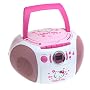 Hello Kitty CD Boom Box with AM/FM Stereo Radio- KT2028