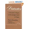 Distinction: A Social Critique of the Judgement of Taste