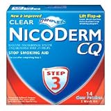 NicoDerm CQ Smoking Cessation Aid Clear Patch Step 3 with 7 mg - 14 ea