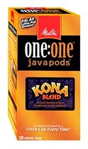 Melitta One:One Java Pods, Kona, 18-Count Boxes (Pack of 4)