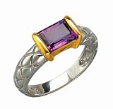 Bravura Baguette Ring, Amethyst, Size 10