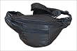 Genuine Black Leather Fanny Pack