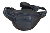 Genuine Black Leather Fanny Pack