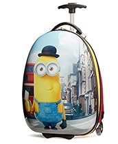 Travelpro Minions Kid's Hard Side Luggage, Red/Yellow, One Size
