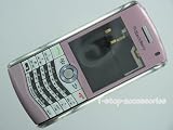Two-tone Pink Original Blackberry 8110 8120 Pearl Full housing w white keypads