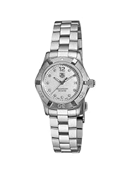 TAG Heuer Womens WAF1415.BA0824 Aquaracer 28mm Stainless Steel Diamond Dial Watch