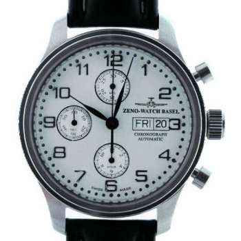 Zeno New Pilot Classic Tri-Compax Classic Chronograph Ref. 9557 TVDD W-SV, Zeno-Watch Basel Watches, Mens Watches,Mens Zeno-Watch Basel Watches