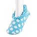 Snoozies Dots and Hearts Fleece Lined Womens Footies