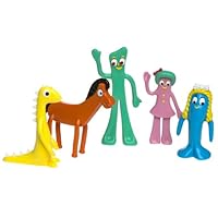 The Original Gumby and Friends Bendable Poseable 5-Piece Collectible Set