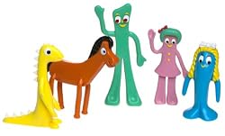The Original Gumby and Friends Bendable Poseable 5-Piece Collectible Set