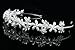 Handmade Pearl Flower Crystal Leaf Headband Tiara