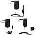 USB cable with Car and Wall Charger Deluxe Kit for the Jabra CLIPPER - uses Gomadic TipExchange Technology
