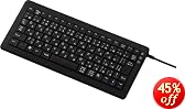 ELECOM �p���^�O���t��USB&PS/2�L�[�{�[�h ���{��84�L�[�~�j�L�[�{�[�h �u���b�N TK-UP84CPBK