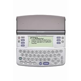 Sharp PWE260 Electronic Dictionary/Thesaurus/French Dictionary/Crossword dictionary/puzzle solver