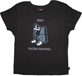 Emily the Strange ELECTRIC STRANGER Black juniors T-Shirt