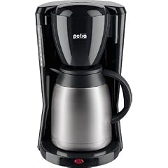 Petra KM 99.07 Thermo Kaffeeautomat 10 Tassen Edelstahl-Thermokanne Schwarz/Edelstahl